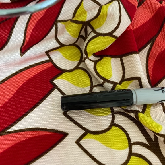 Tory Burch Floral Dress In Silk Jersey - Designer Sheath Dress For Summer - Picture 9 of 11